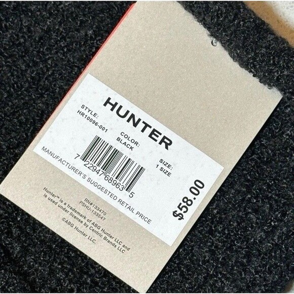 Hunter Tonal Patch Logo Beanie - Black OS, $58 MSRP, New With Tags - Picture 9 of 12